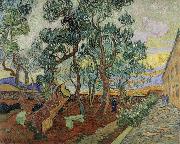 Vincent Van Gogh The Garden of the Asylum in St.Remy oil on canvas